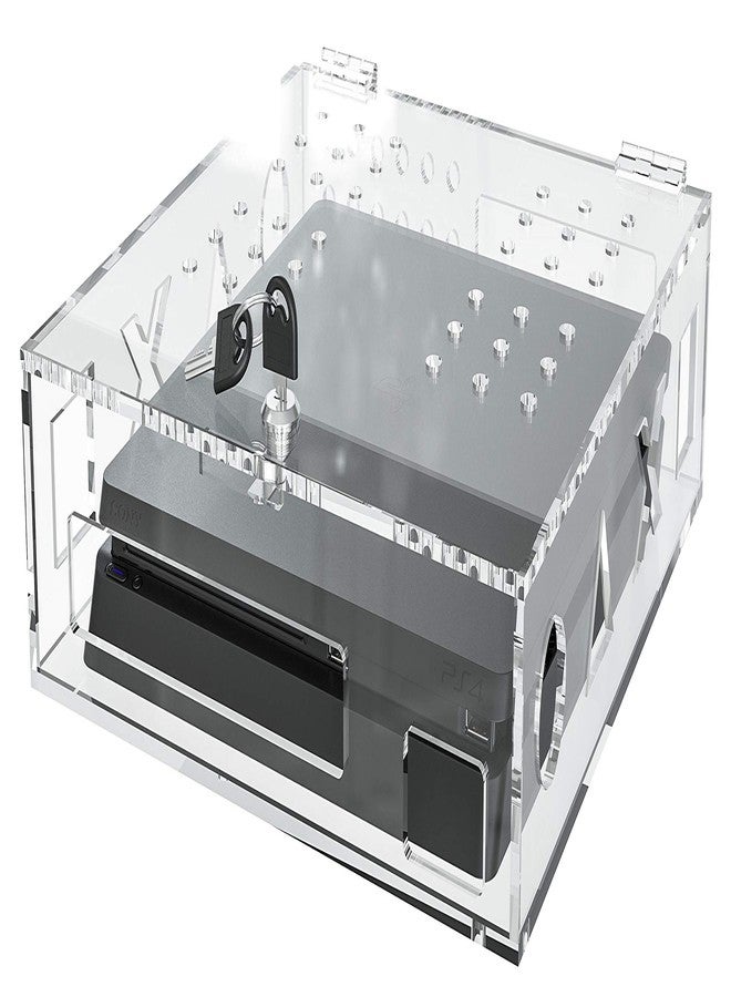 Skywin Acrylic Lock Box for PS4 Game Console - Secure and Protect Public Gaming Consoles - Compatible with Playstation, PS4 Slim, PS4 Pro - Image 4